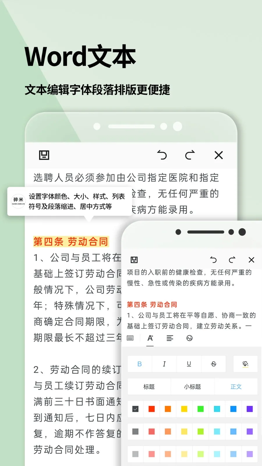 word文档(文档编辑)截图
