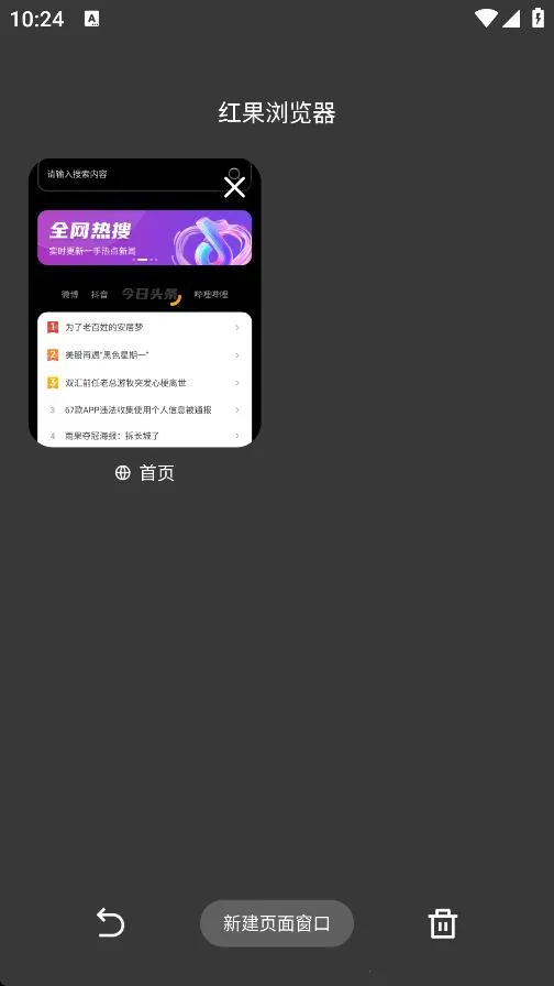 红果浏览器(手机浏览器)截图