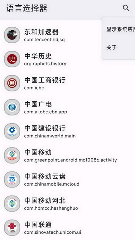 语言选择器(语言设置工具)截图