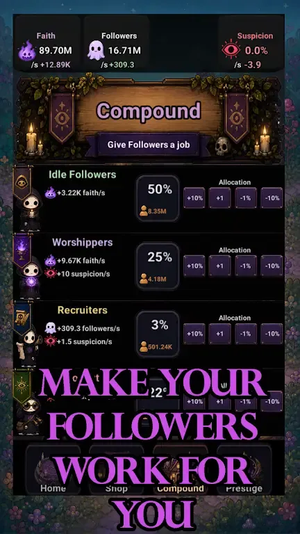 置点击 RPG(放置类游戏)截图